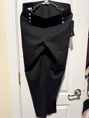 Kay Unger Black Knit Waist pants with tags